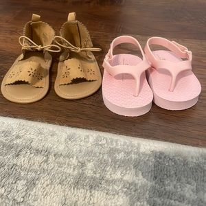 Bundle size 6-12 month baby sandals